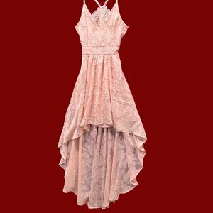Rue 21 - Women's Summer Sleeveless High Low Hem Ruffle Dress - Pink - XXS